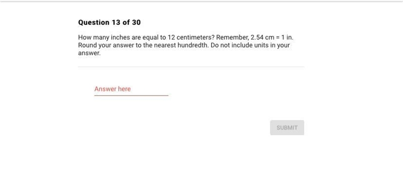 How many inches are equal to 12 cm ?-example-1