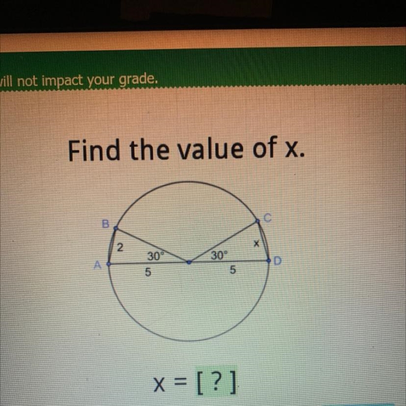 Find the value of x.-example-1