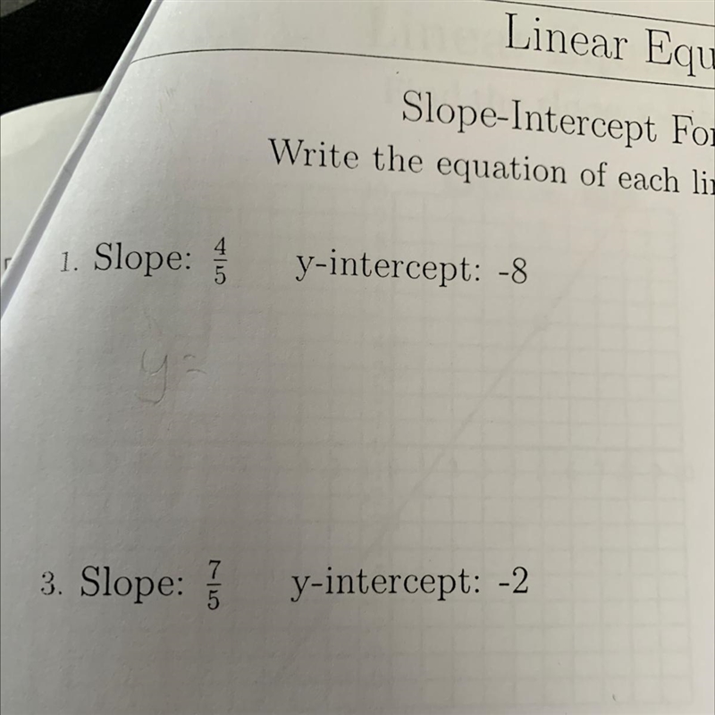 Write the equation of each line in slope-intercept form-example-1