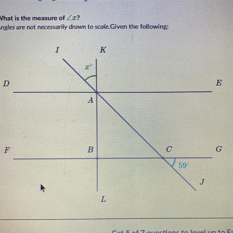 What is the measure of Angles are not necessarily drawn to scale.-example-1