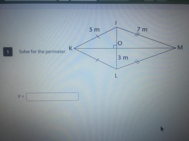 Solve for perimeter. (photo included)-example-1