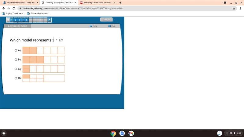 Which model represents 1/2 divided by 1/6?-example-1