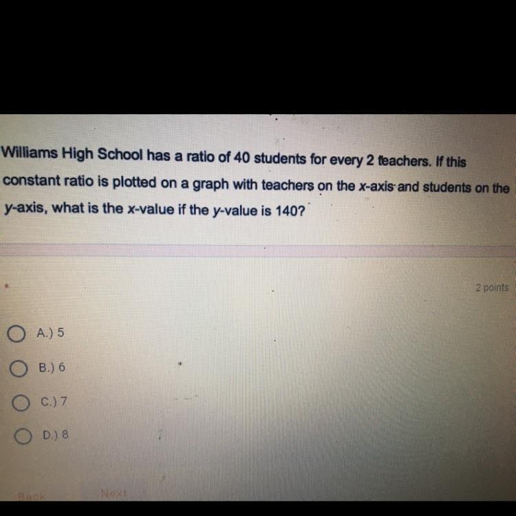 A.) 5 B.) 6 C.) 7 D.) 8-example-1