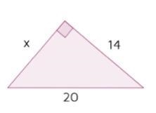 What is the value of x in the triangle below? Round your answer to the nearest tenth-example-1