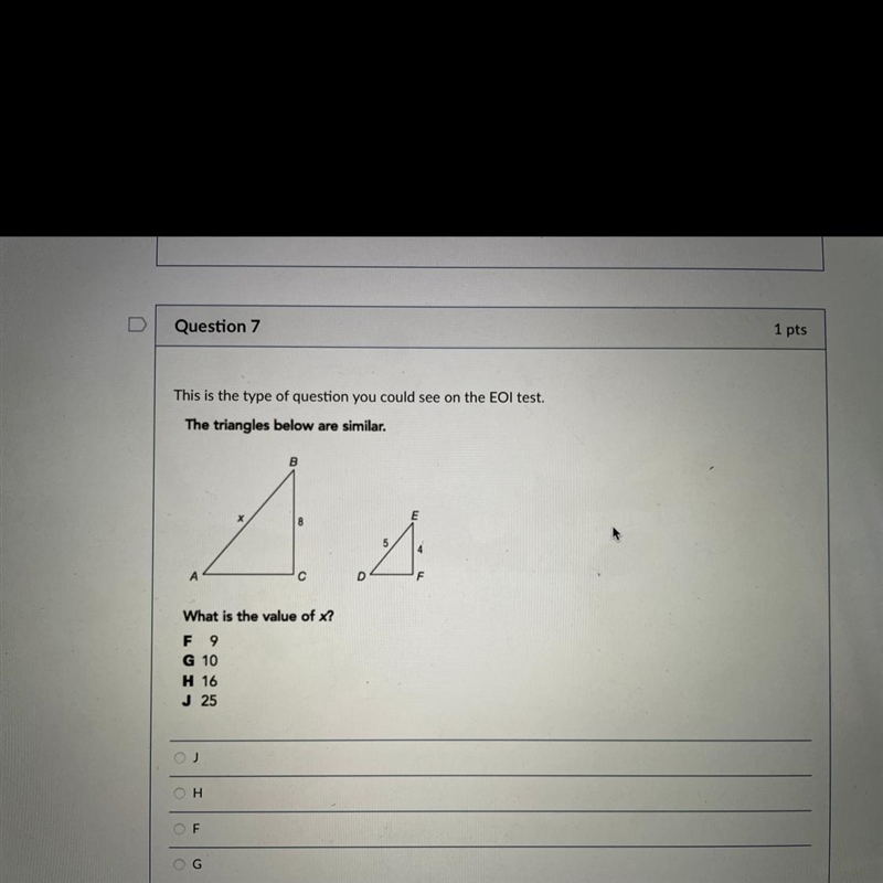 The triangles below are similar. Pls help me-example-1