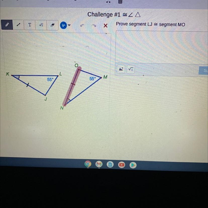 Prove segment LJ = segment MO-example-1