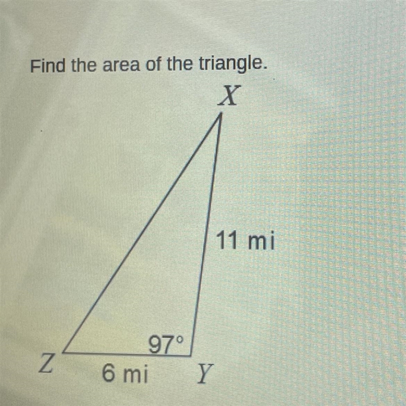 Find the area of the triangle. A. 27.8km^2 B. 32.8 km^2 C.14.9 km^2 D. 54.8km^2-example-1