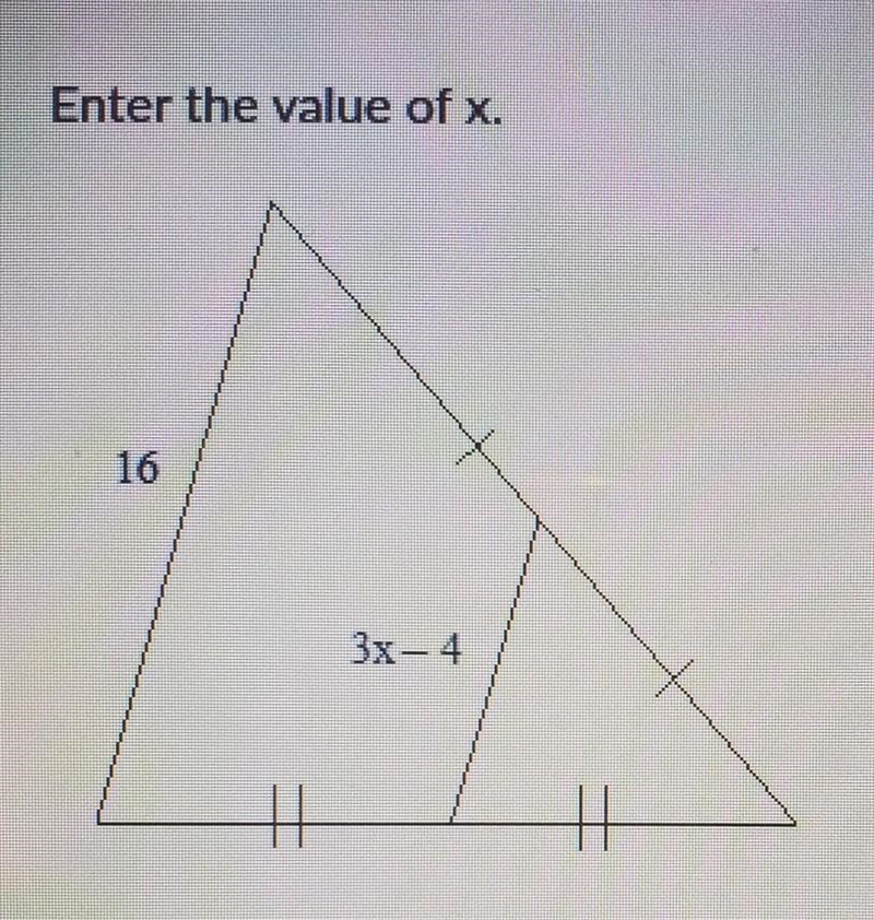 Enter the value of x ​-example-1