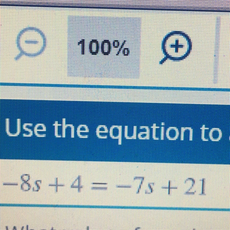 What value of s makes the equation true?-example-1