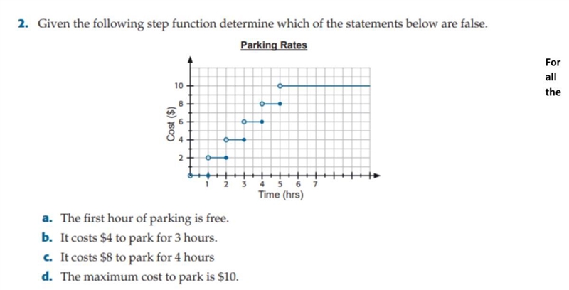 ASAP!!Given the following step functions and determine which of the statements are-example-1