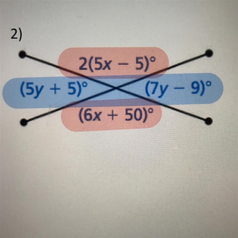 Solve the following values for x and y :-example-1