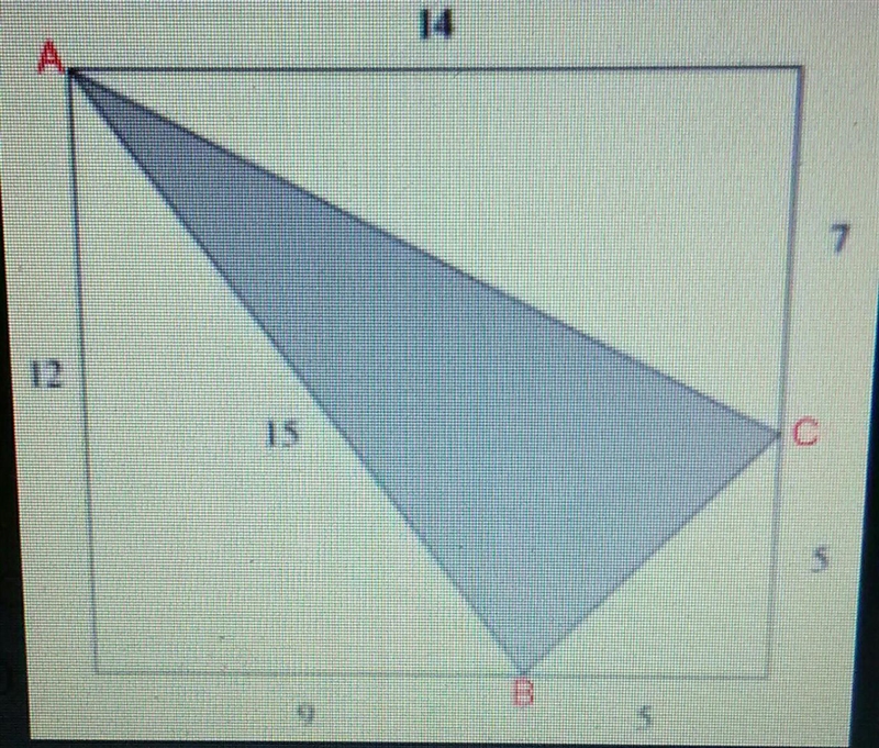 HELP PLZ "Is triangle ABC a right triangle? Use measurements from all sides of-example-1