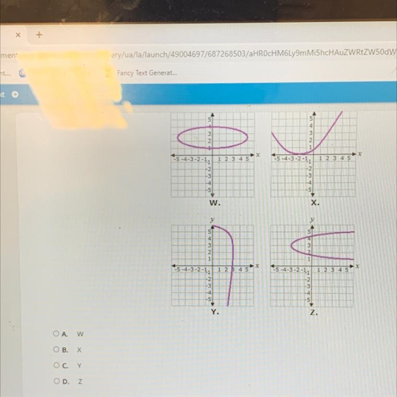 Which graph represents a function-example-1