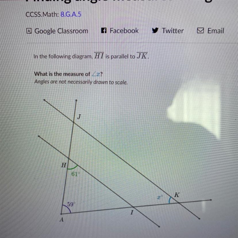 Find the angle of x (view picture)-example-1