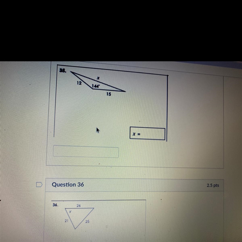 Solve for x round to the nearest tenth. hurry!!!-example-1