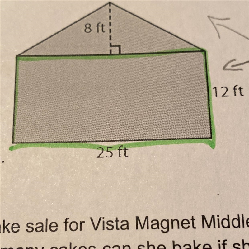 Find the area of the shape-example-1