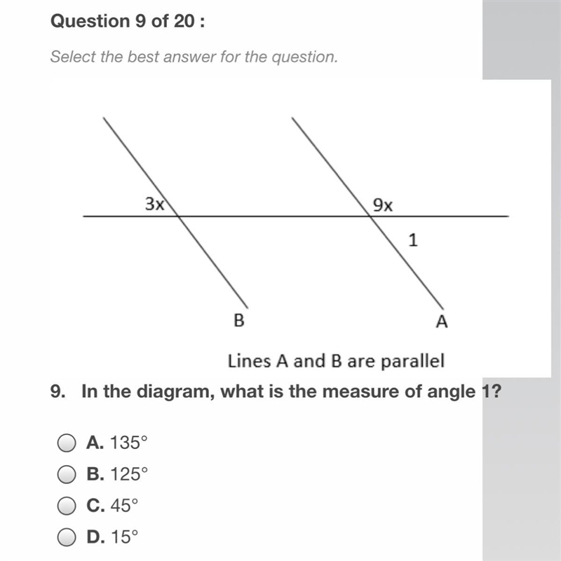 In the diagram, what is the measure of angle 1?-example-1