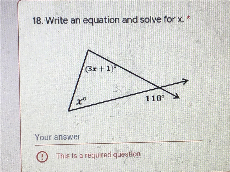 Write an equation and solve for x.-example-1