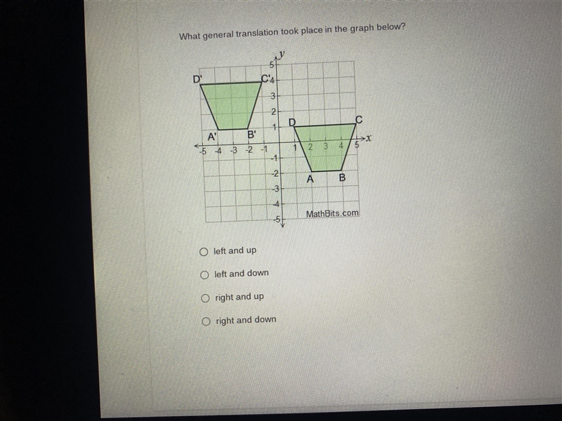 What general transition took place in the graph below-example-1