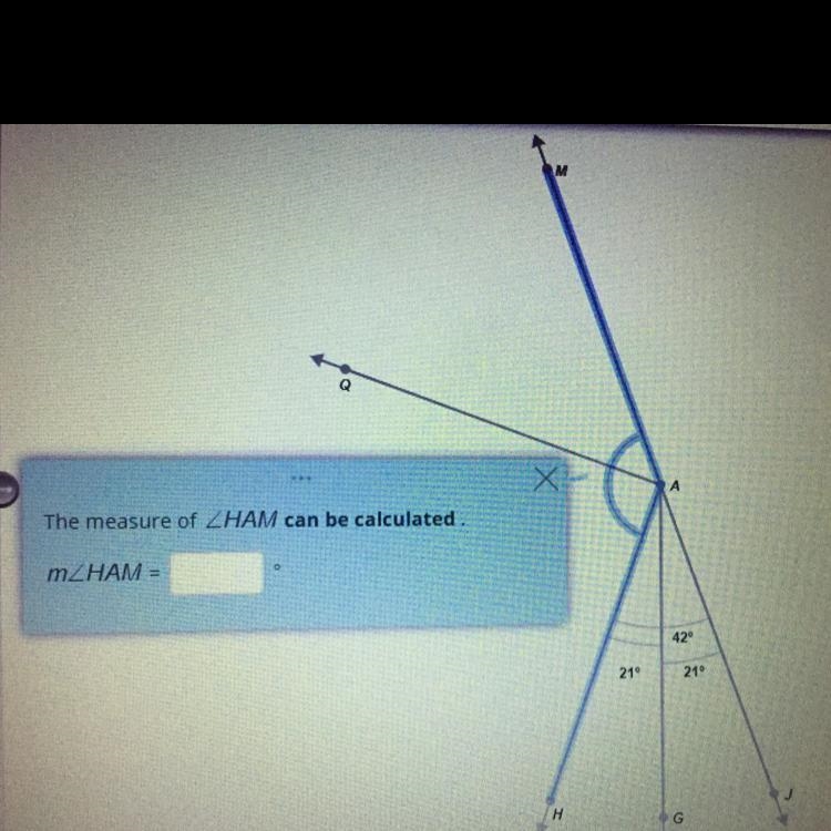 What is angle m This is geometry-example-1