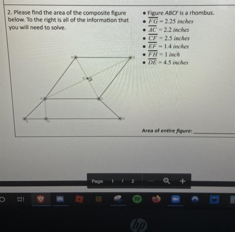 HELP PLEASE ITS FINDING THE AREA-example-1