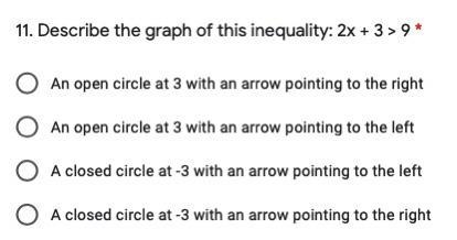 Describe the graph of this inequality: 2x + 3 > 9-example-1