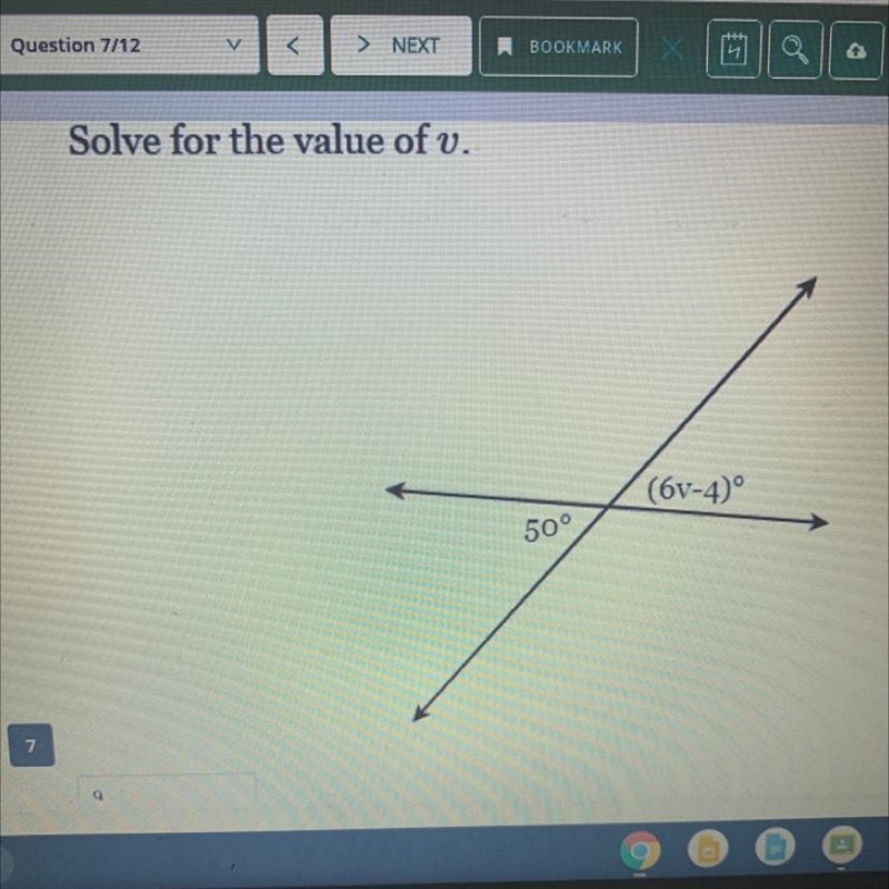 Solve for the value of v.-example-1