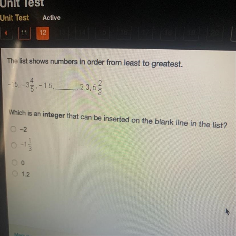 The list shows numbers in order from least to greatest?-example-1