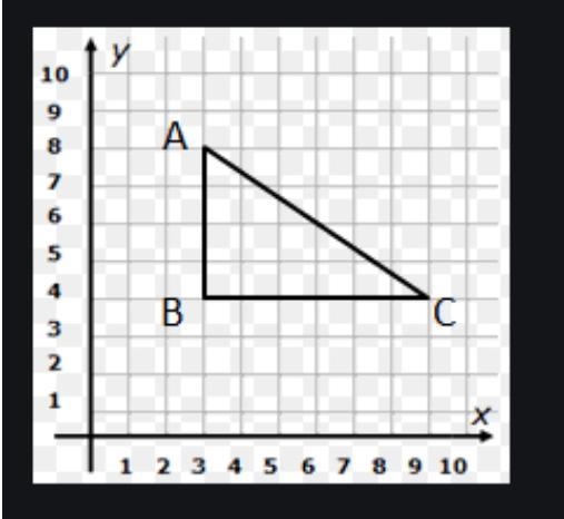 Please open the document to see the picture of the triangle. Find the area of the-example-1