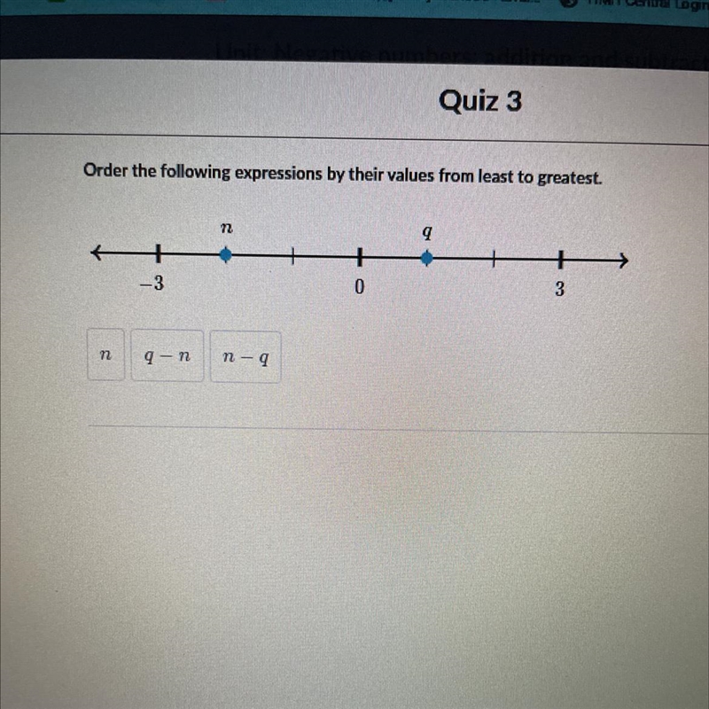 Order the following expressions by their values from least to greatest-example-1