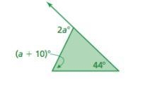 Find the measure of the exterior angle.-example-1