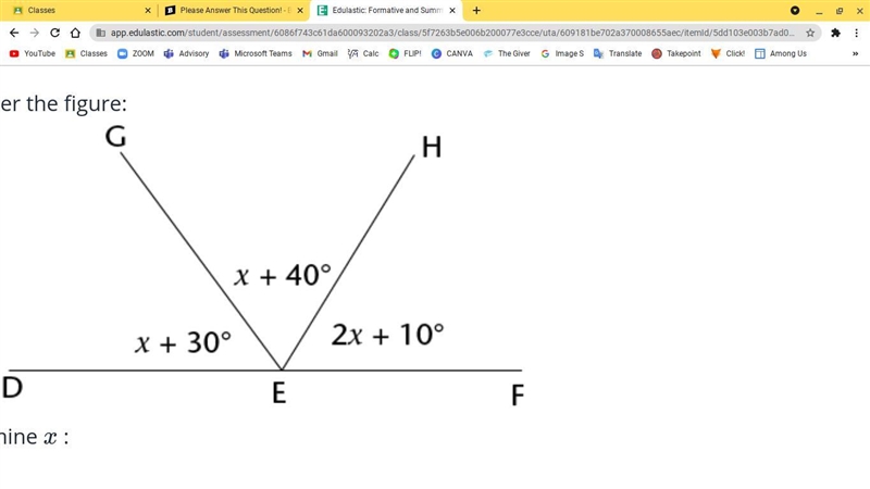 Please find the value of 2x+10-example-1