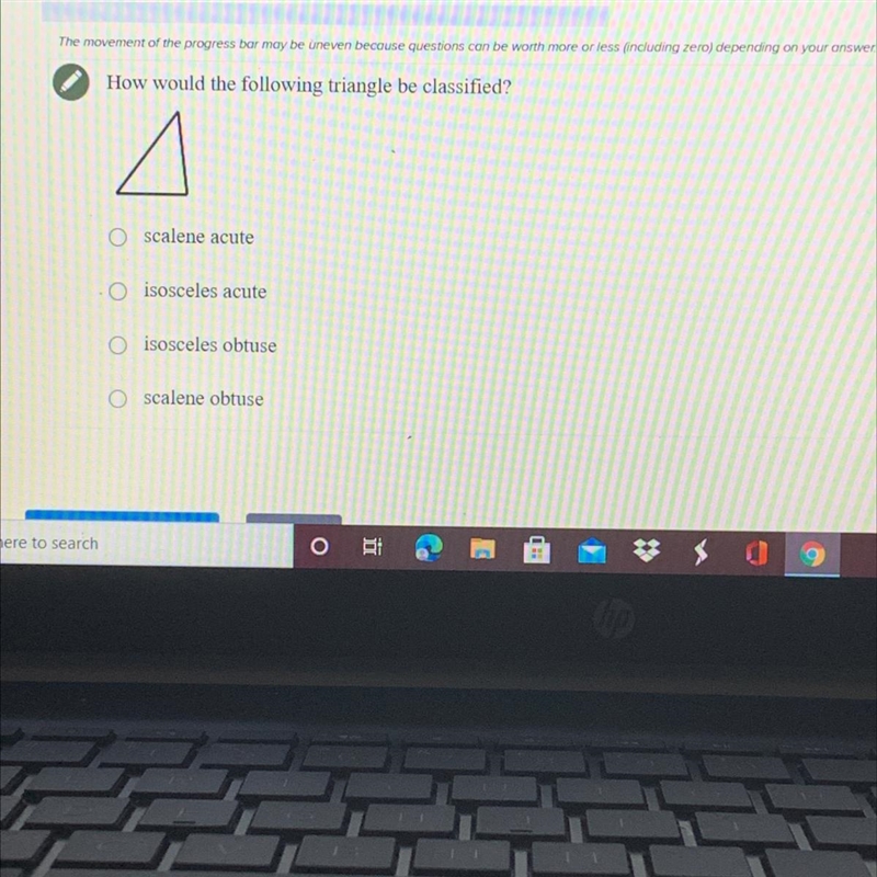 How would the following triangle be classified?-example-1