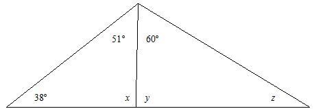 Find the values of angles in x,y,z-example-1