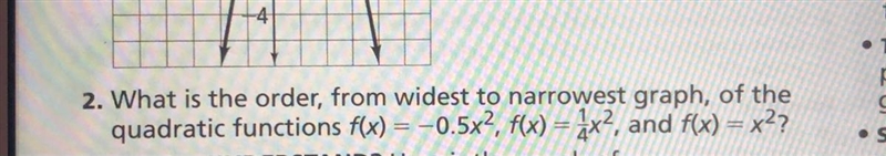 PLEASE HELP ME ASAP?!? (look at the image) What is the order, from widest to narrowest-example-1