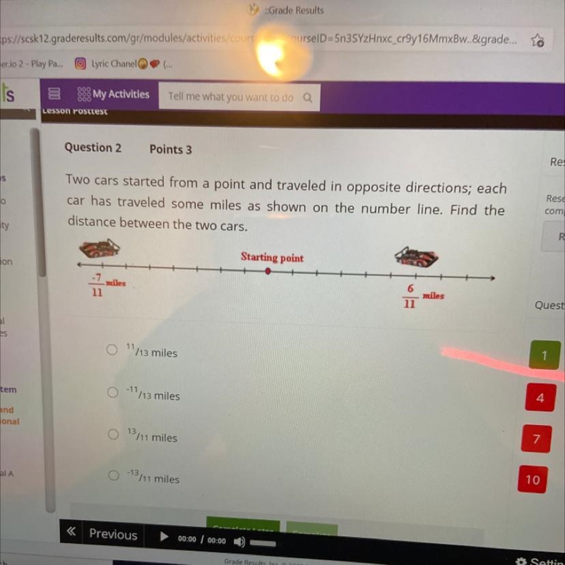 Two cars started from a point and traveled in opposite directions; each car has traveled-example-1