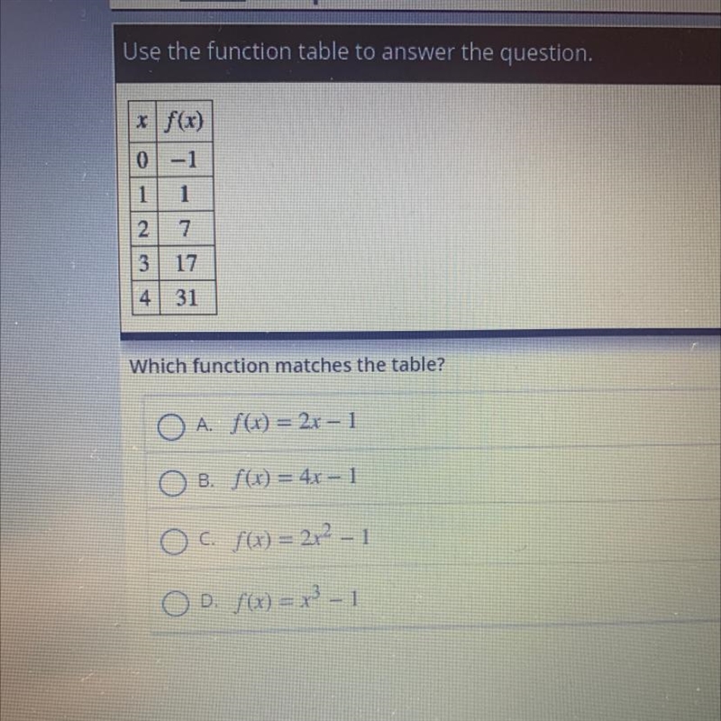 Which function matches the table? Helppp-example-1