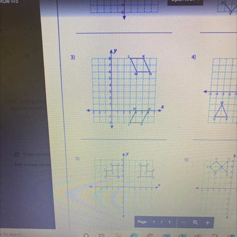 HELP I need the know if it's going across the y or going across the x don't send no-example-1