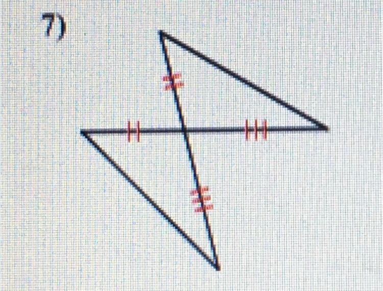 Determine if the two triangles are congruent. if they are, state how you know.-example-1