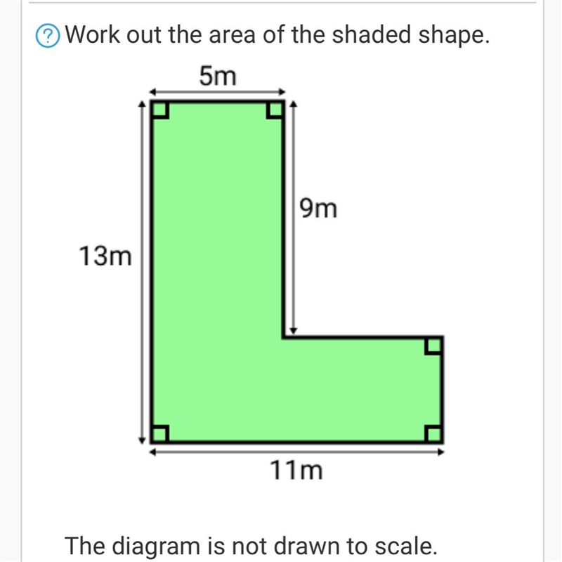 Work out the area of the shaded shape.-example-1