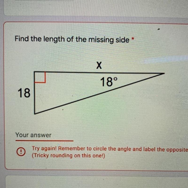 Find the length of the missing side-example-1