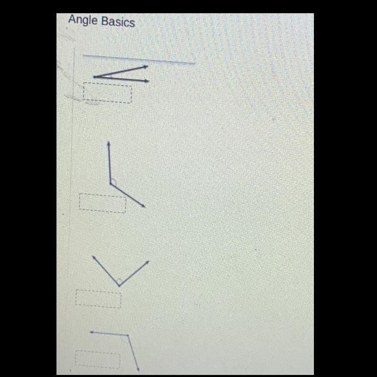 There are 4 angles shown. Which of these are Acute,Right,Obtuse,and Straight angle-example-1