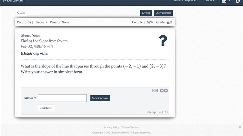 Pls help what is the slope?-example-1