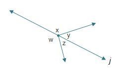 Which equation represents the relationship between the measures of Angle w and Angle-example-1