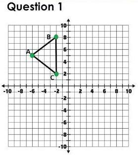 What are the coordinates of point A when triangle ABC is rotated 90° clockwise a (6,-5) b-example-1