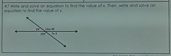 Write and solve an equation to find the value of x. Then, write and solve an equation-example-1