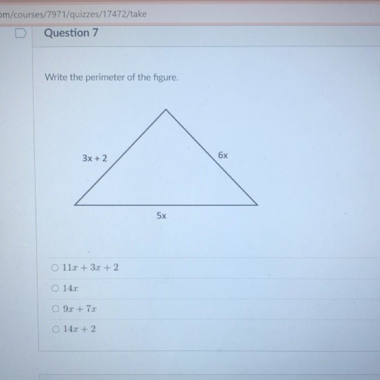 Pls help asap write the perimeter of the figure-example-1