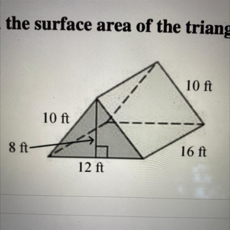 Find the surface area of the triangular prism-example-1