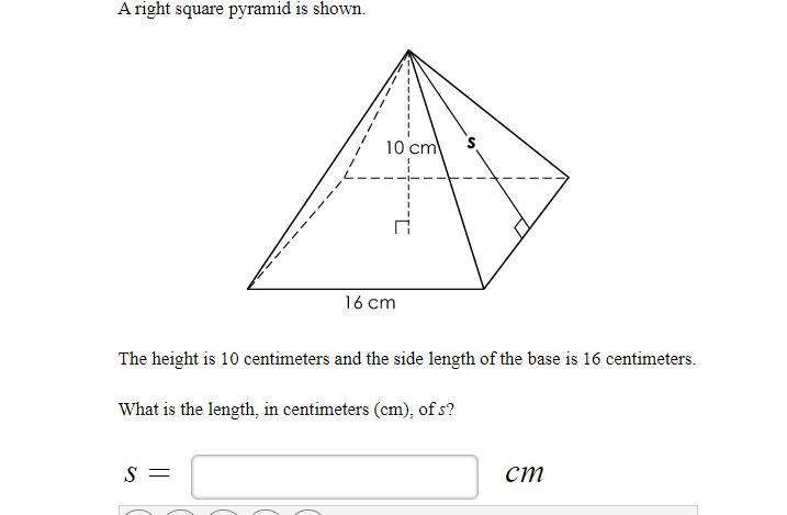 What is the length in cm of s i need help-example-1