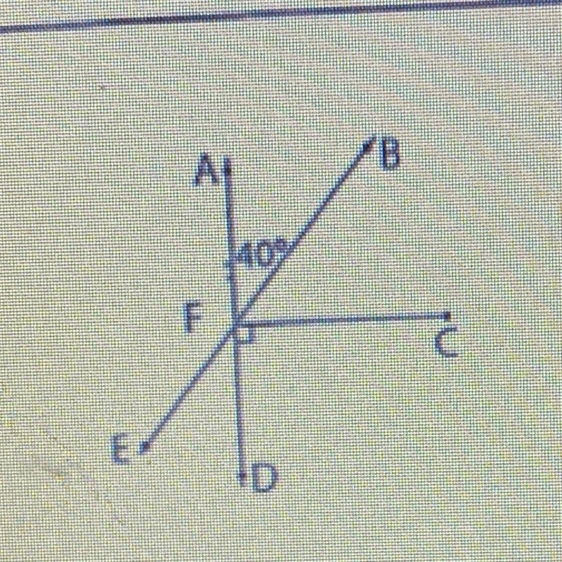 Name an angle of B) 50°-example-1